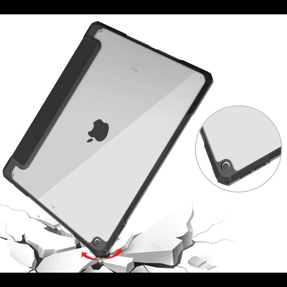 Bizon Case Tab Clear Matt Apple iPad 9/8/7 10.2 2021/2020/2019 fekete - 6