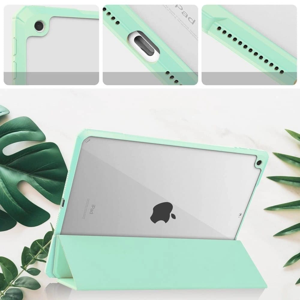 Bizon Case Tab Clear Matt Apple iPad 9/8/7 10.2 2021/2020/2019 menta - 3