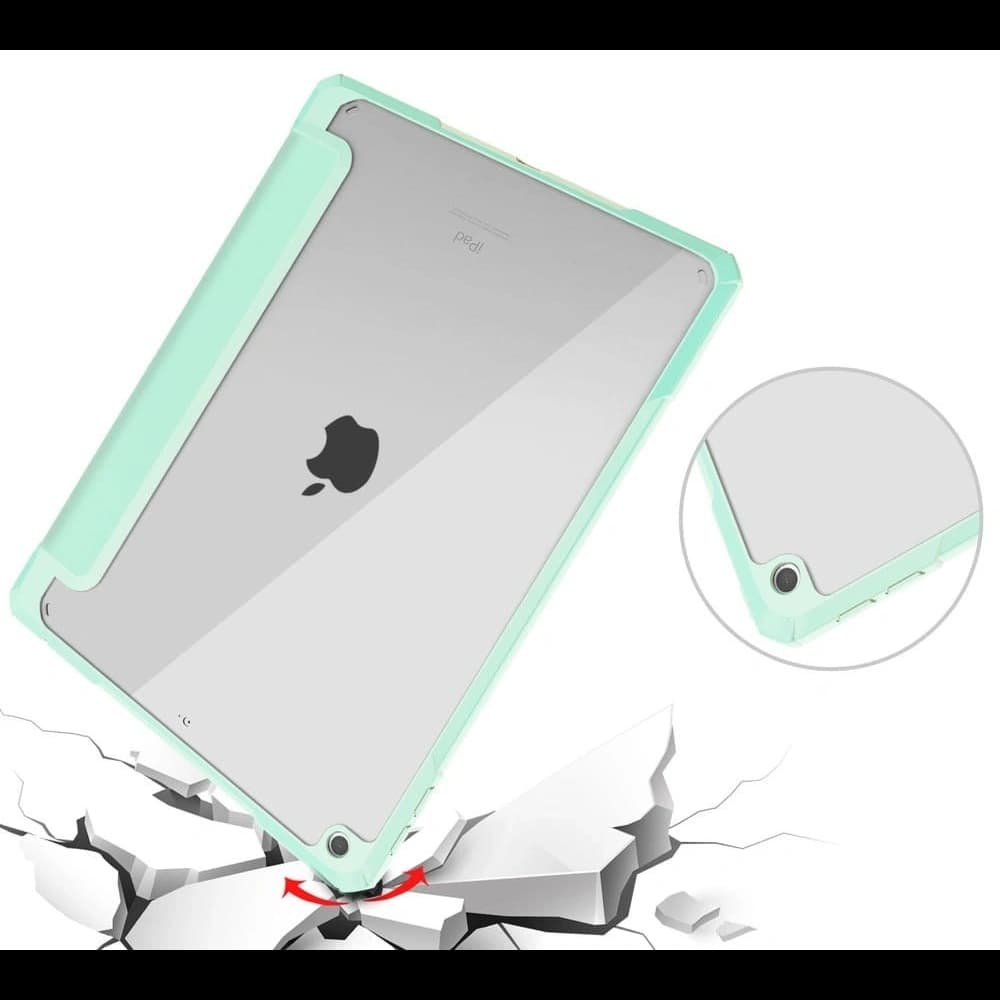 Bizon Case Tab Clear Matt Apple iPad 9/8/7 10.2 2021/2020/2019 menta - 6