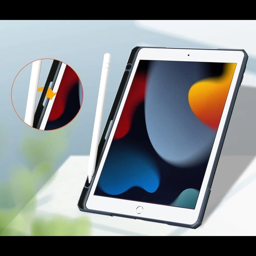 Bizon Case Tab Clear Matt Apple iPad 9/8/7 10.2 2021/2020/2019 albastru marin - 5