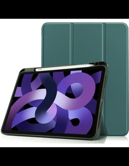 Etui Bizon Case Tab Lizard do Apple iPad Air 5 / Air 4 tmavě zelené
