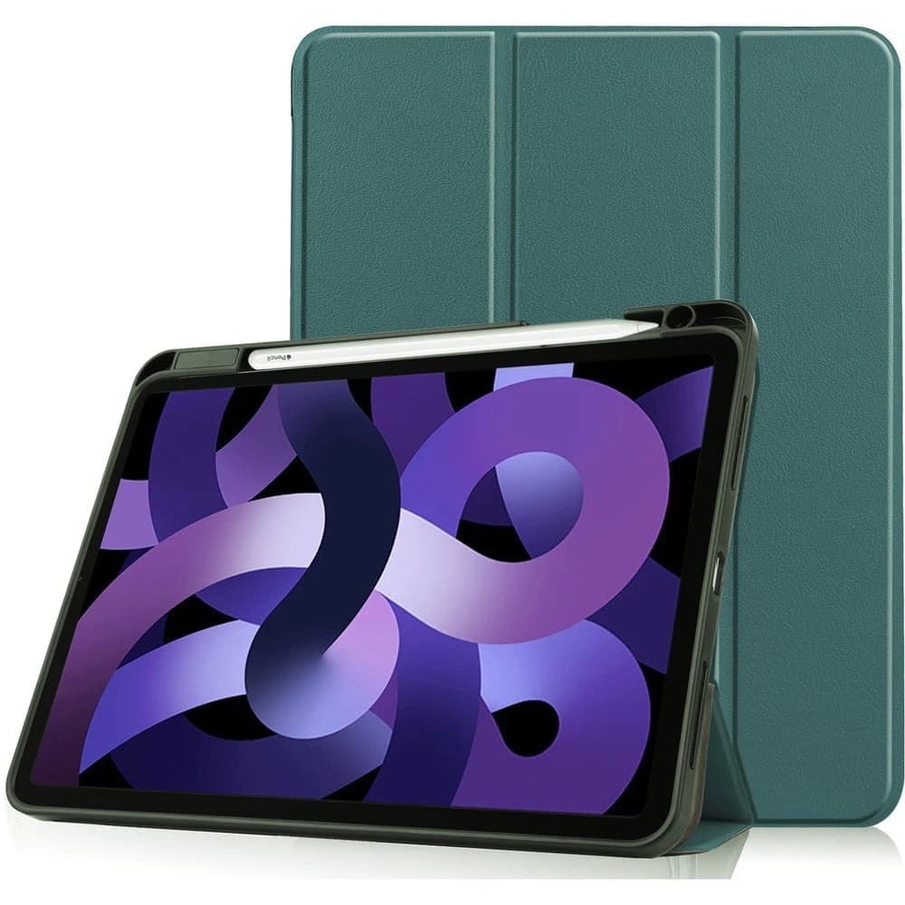 Bizon Case Tab Lizard Apple iPad Air 5 / Air 4 verde închis