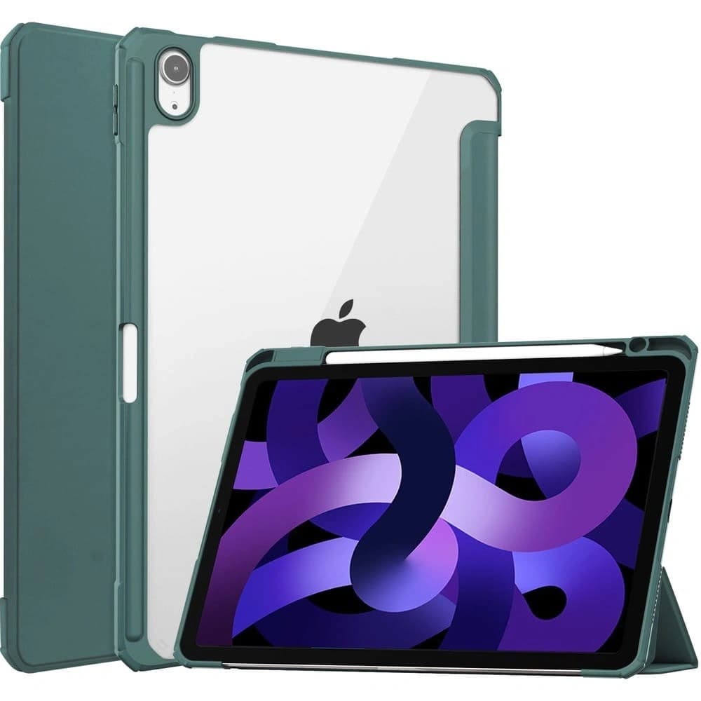 Bizon Case Tab Clear Matt Apple iPad Air 6 / Air 5 / Air 4 / iPad Pro 11 2018 dark green - 1