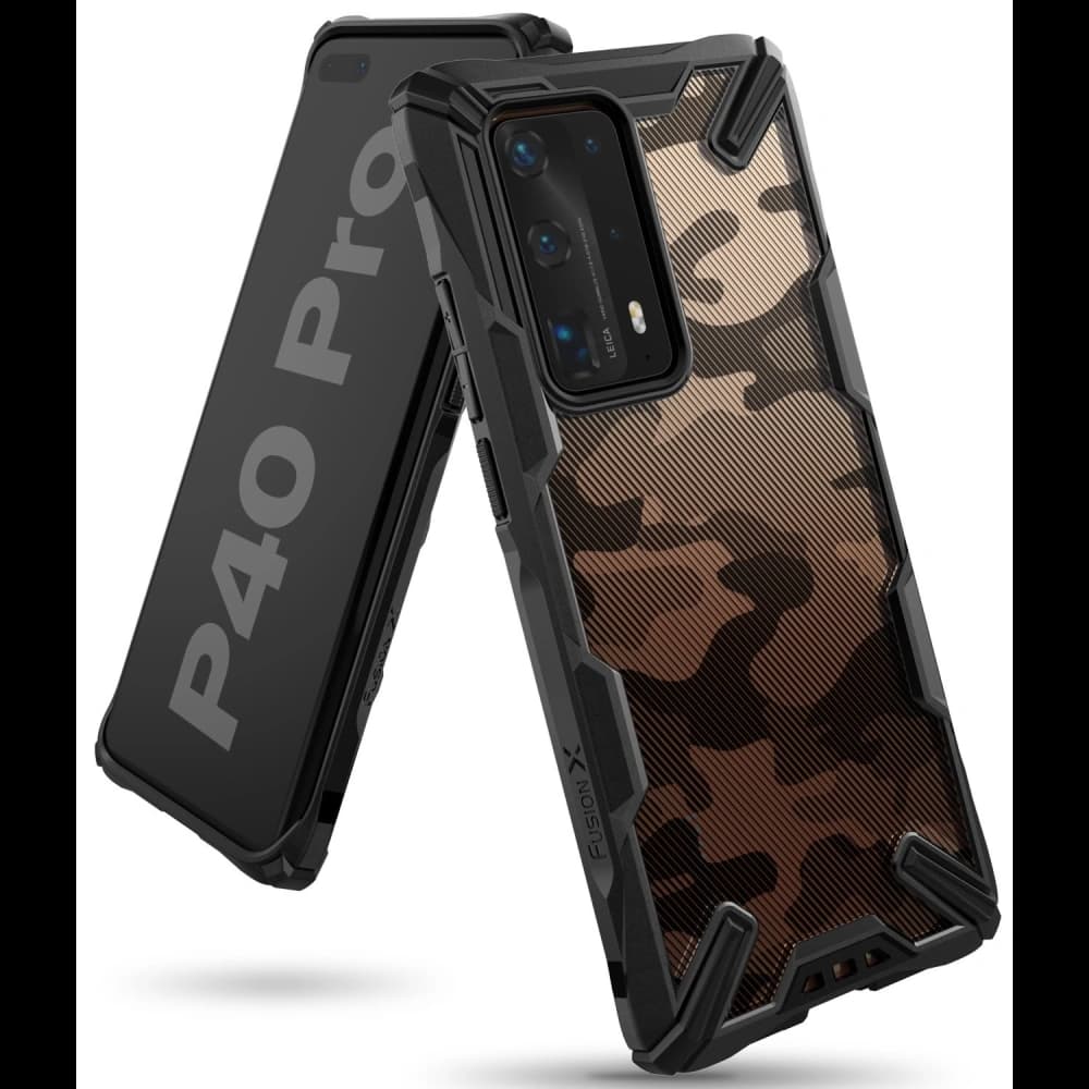 Ringke Fusion-X Huawei P40 Pro Camo (Moro) Black - 2