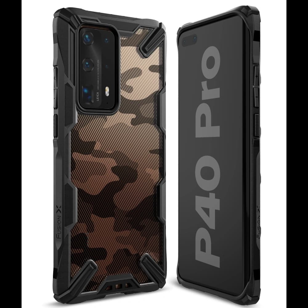 Ringke Fusion-X Huawei P40 Pro Camo (Moro) Black - 3