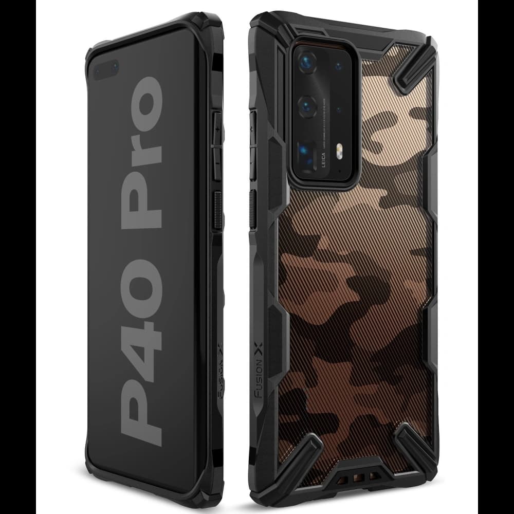 Ringke Fusion-X Huawei P40 Pro Camo (Moro) Black - 6