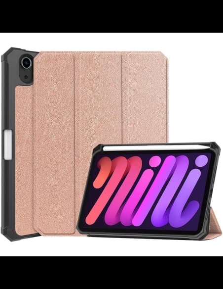 Bizon Case Tab Lizard Apple iPad Mini (A17 Pro) 2024 / iPad Mini 6 2021 roségold
