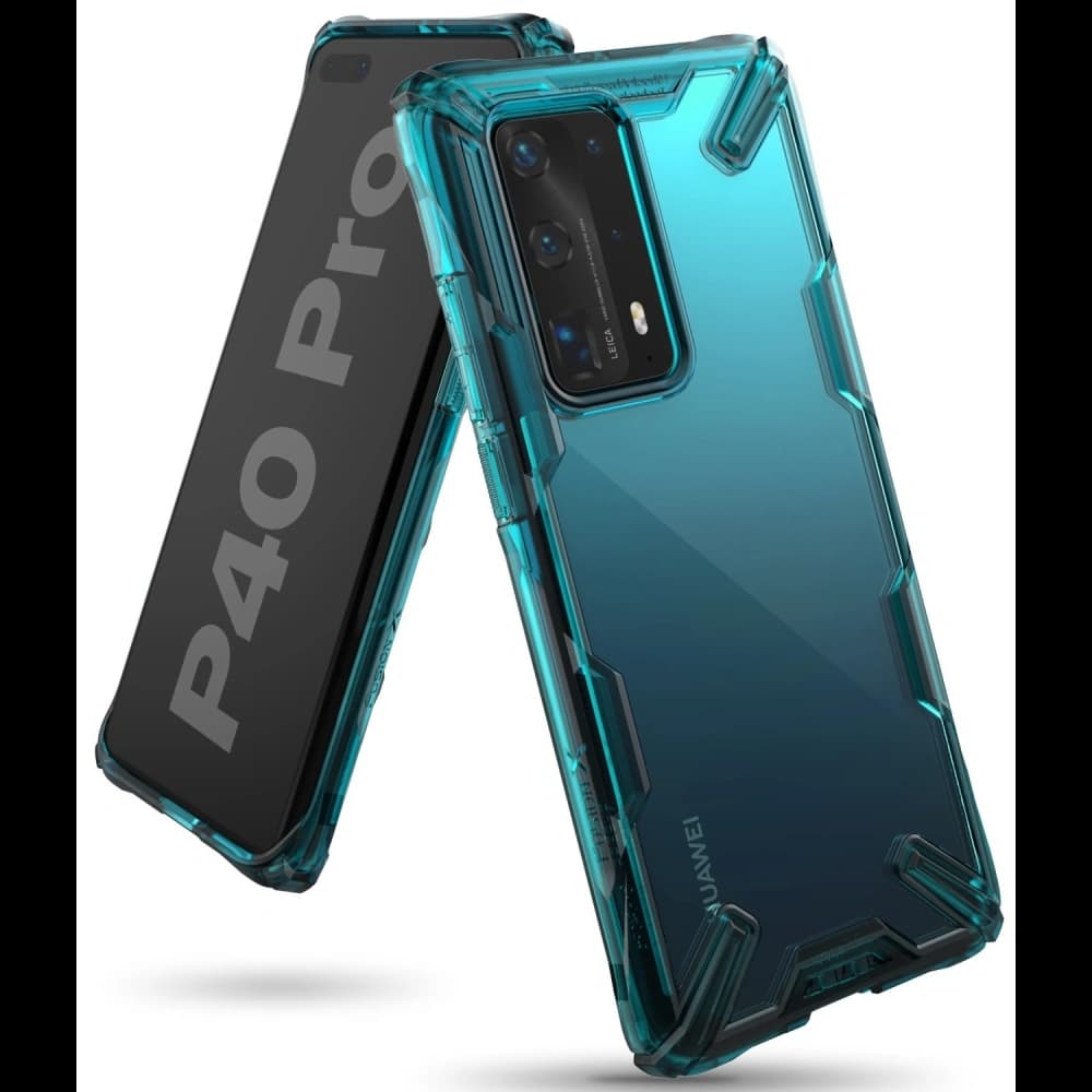 Etui Ringke Fusion-X Huawei P40 Pro Tyrkysově zelená - 3