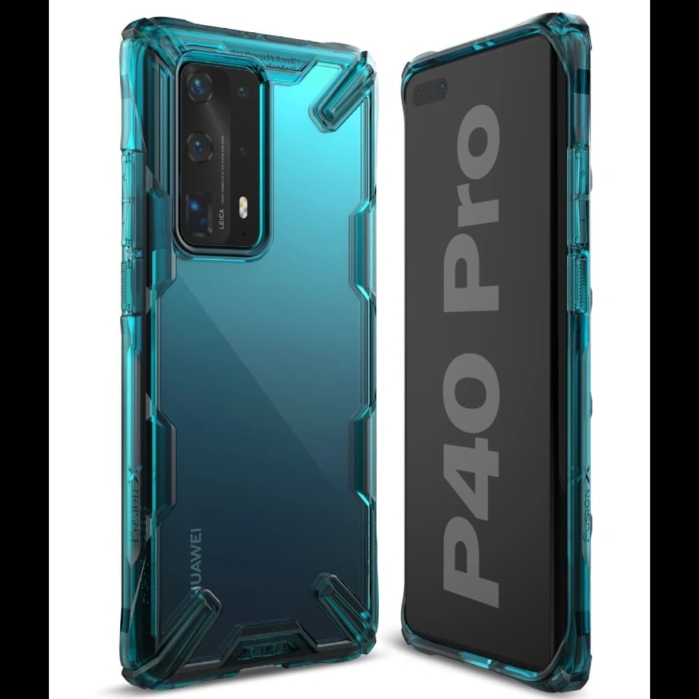 Etui Ringke Fusion-X Huawei P40 Pro Tyrkysově zelená - 12