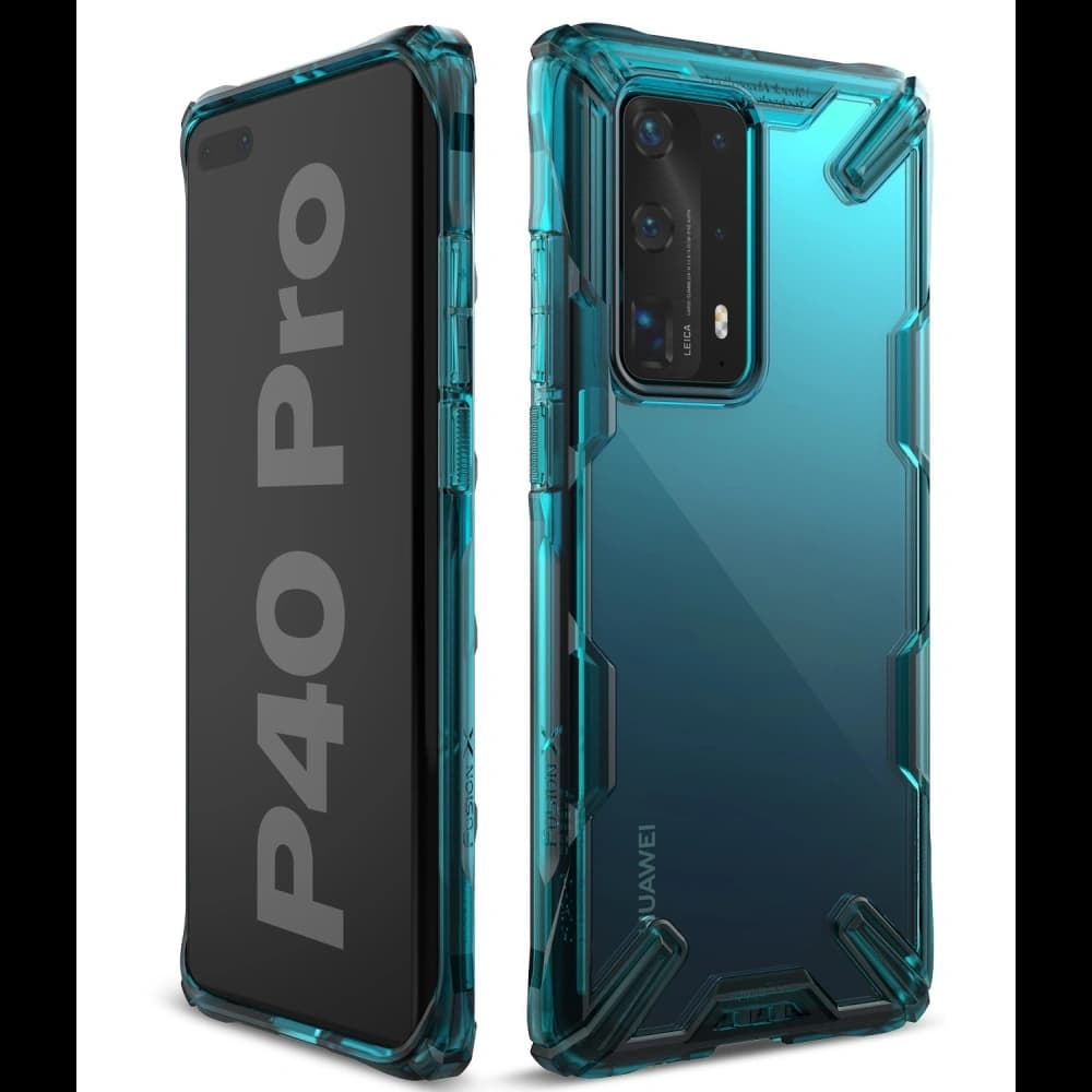 Etui Ringke Fusion-X Huawei P40 Pro Tyrkysově zelená - 10