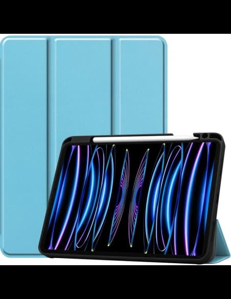 Etui Bizon Case Tab Lizard do Apple iPad Pro 11 2022/2021/2020/2018 błękitne