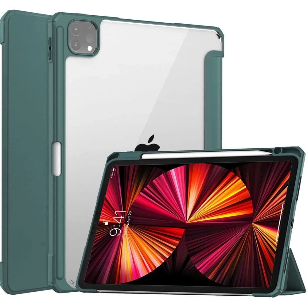 Bizon Case Tab Clear Matt Apple iPad Pro 11 2022/2021/2020/2018 verde închis - 1