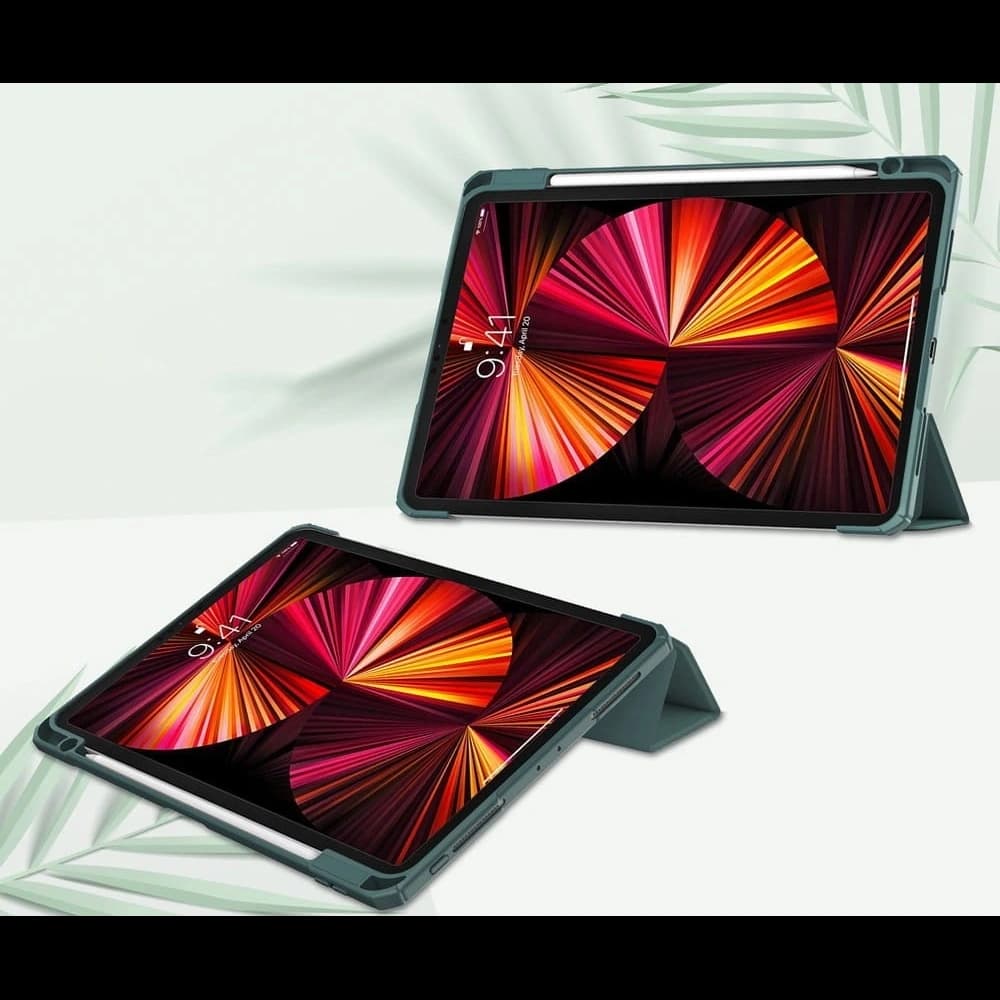 Bizon Case Tab Clear Matt Apple iPad Pro 11 2022/2021/2020/2018 verde închis - 2