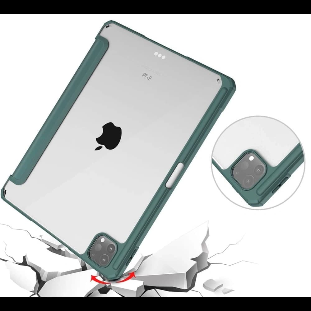 Bizon Case Tab Clear Matt Apple iPad Pro 11 2022/2021/2020/2018 verde închis - 6