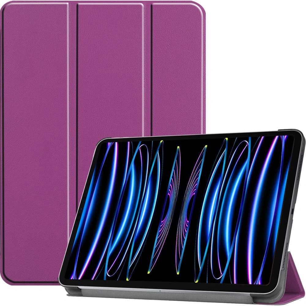 Bizon Case Tab Croc Apple iPad Pro 11 2022/2021/2020/2018 dunkel lila - 1