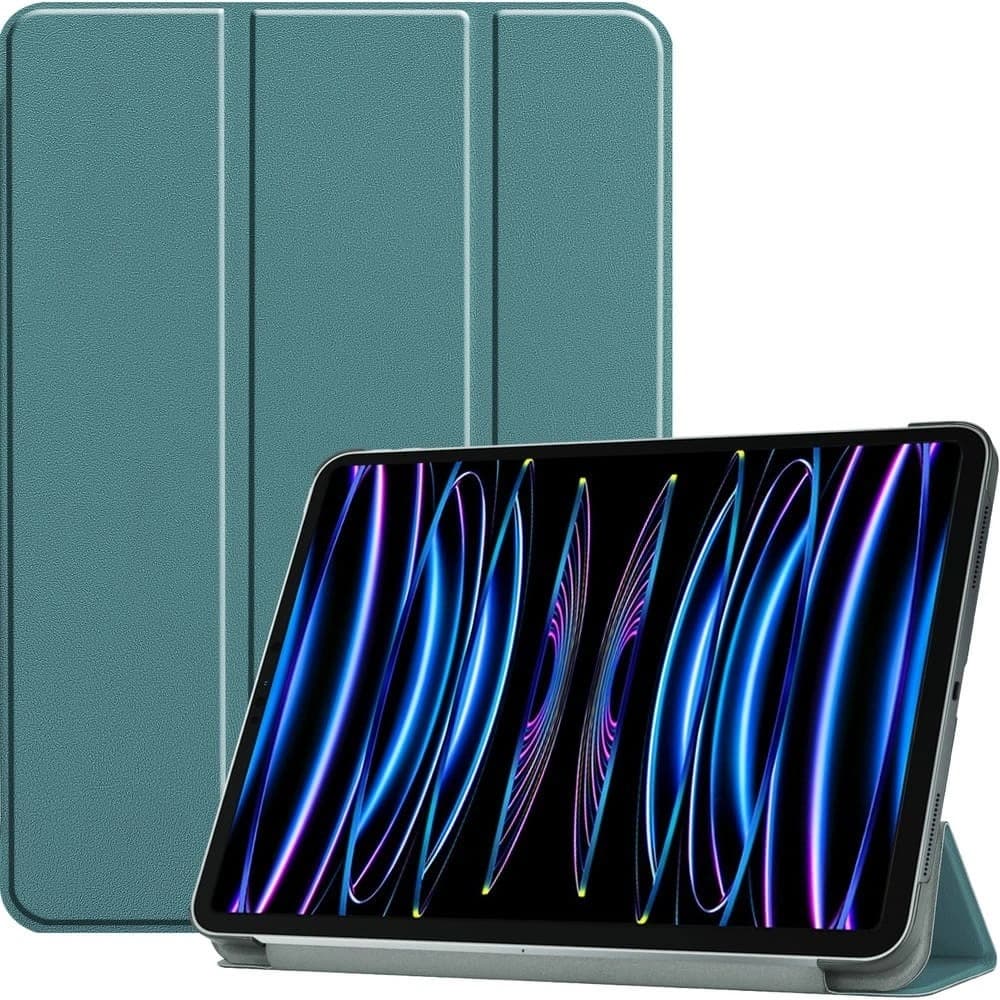 Etui Bizon Case Tab Croc do Apple iPad Pro 11 2022/2021/2020/2018 tmavě zelené - 1