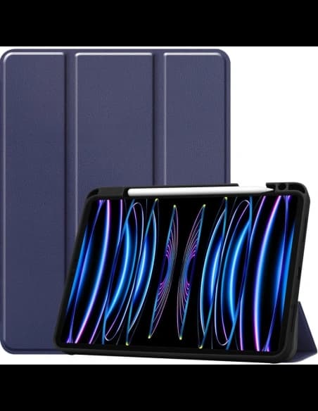 Etui Bizon Case Tab Lizard do Apple iPad Pro 11 2022/2021/2020/2018 granatowe