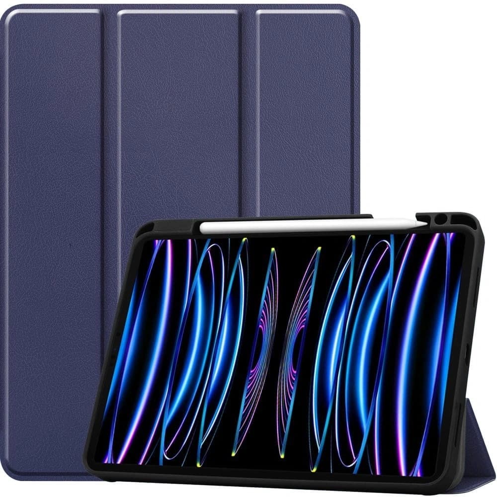 Bizon Case Tab Lizard Apple iPad Pro 11 2022/2021/2020/2018 albastru închis