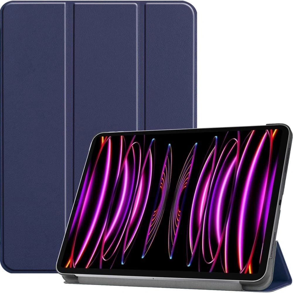 Bizon Case Tab Croc Apple iPad Pro 12,9 2022/2021/2020/2018 marineblau - 1