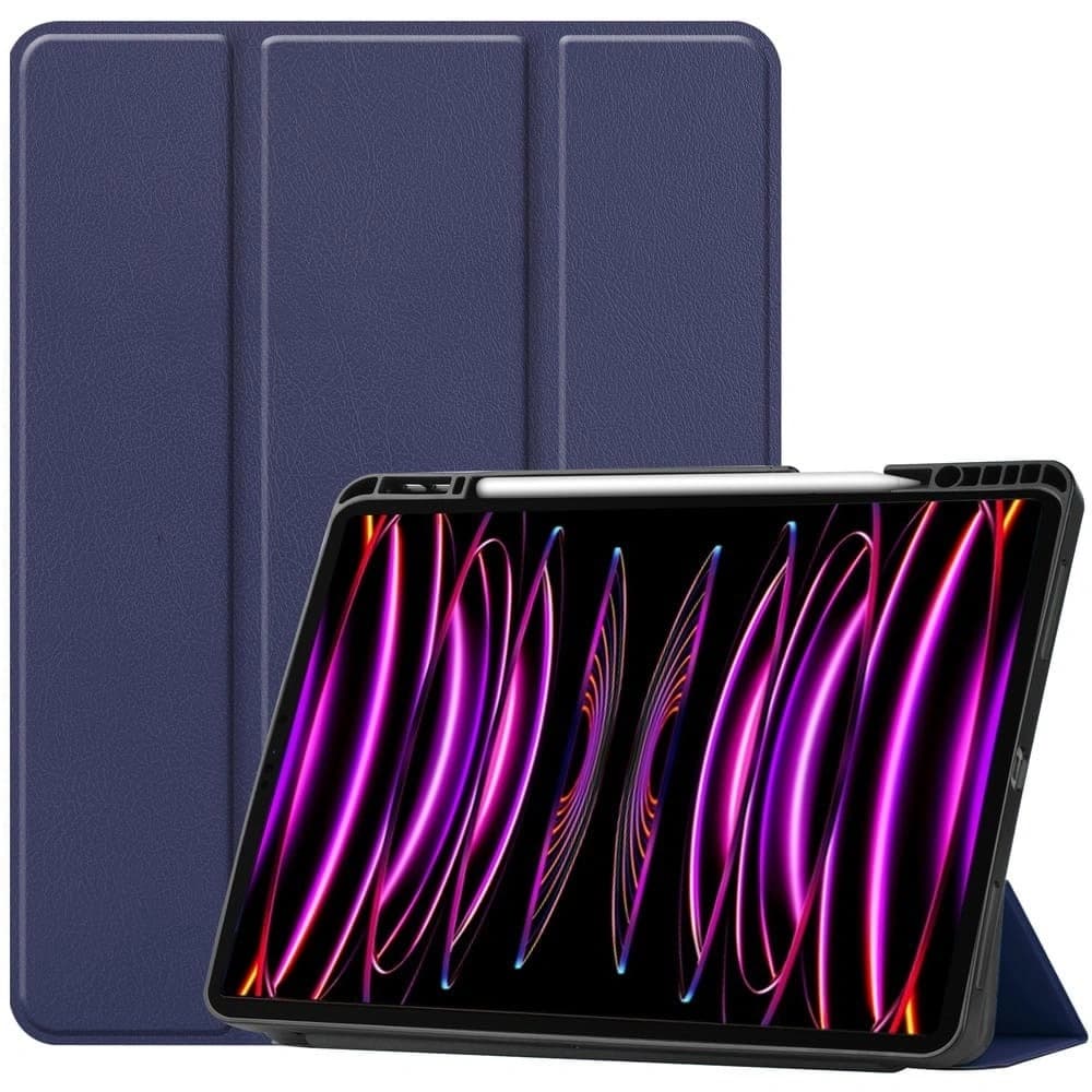 Bizon Case Tab Lizard Apple iPad Pro 12.9 2022/2021/2020/2018 albastru închis