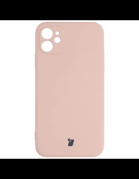 Caz de silicon Bizon Apple iPhone 11 roz deschis
