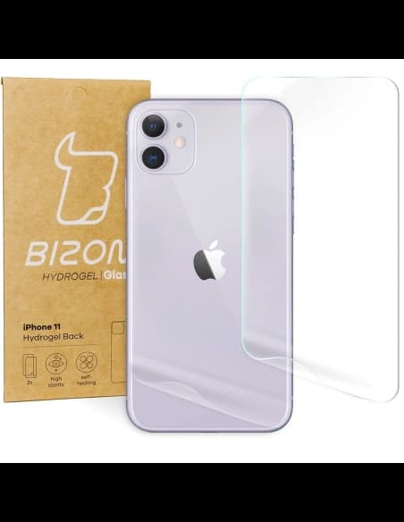 Fólie hydrogelová na zadní stranu Bizon Glass Hydrogel Apple iPhone 11 [2 PACK]
