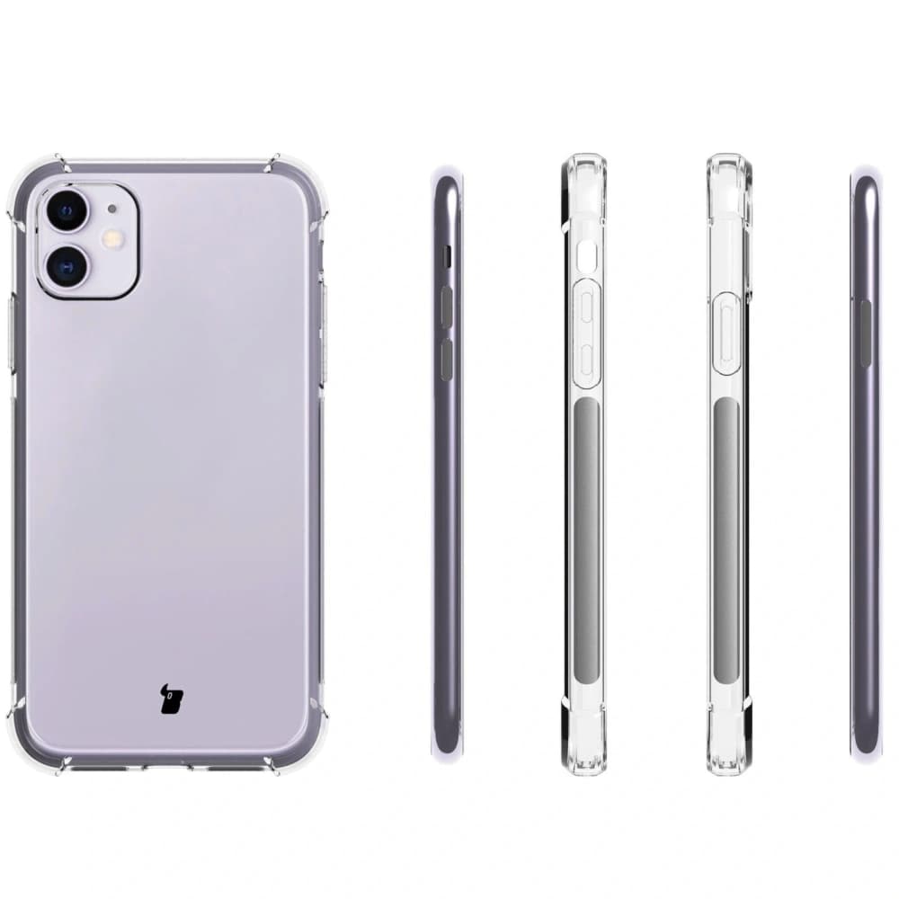 Etui + 2x sklo na displej + objektiv Bizon Case Clear Pack pro Apple iPhone 11 průhledné - 4