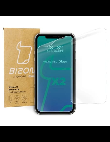 Fólie hydrogelová na displej Bizon Glass Hydrogel Apple iPhone 11 / XR [2 PACK]
