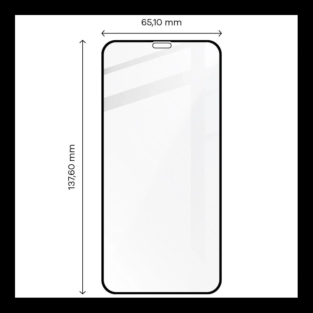 Sklo tvrzené Bizon Glass Edge - [2 PACK] + ochrana na objektiv Apple iPhone 11 Pro černé - 2