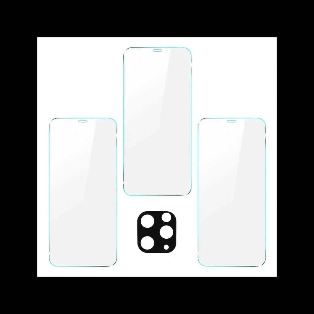 Bizon Glass Clear sticlă securizată - 3 buc. + sticlă lentilă Apple iPhone 11 Pro Max - 5