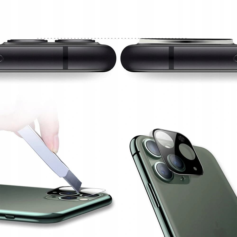 Bizon Glass Edge CF tempered glass - [2 PACK] + lens protection Apple iPhone 11 Pro Max black - 6