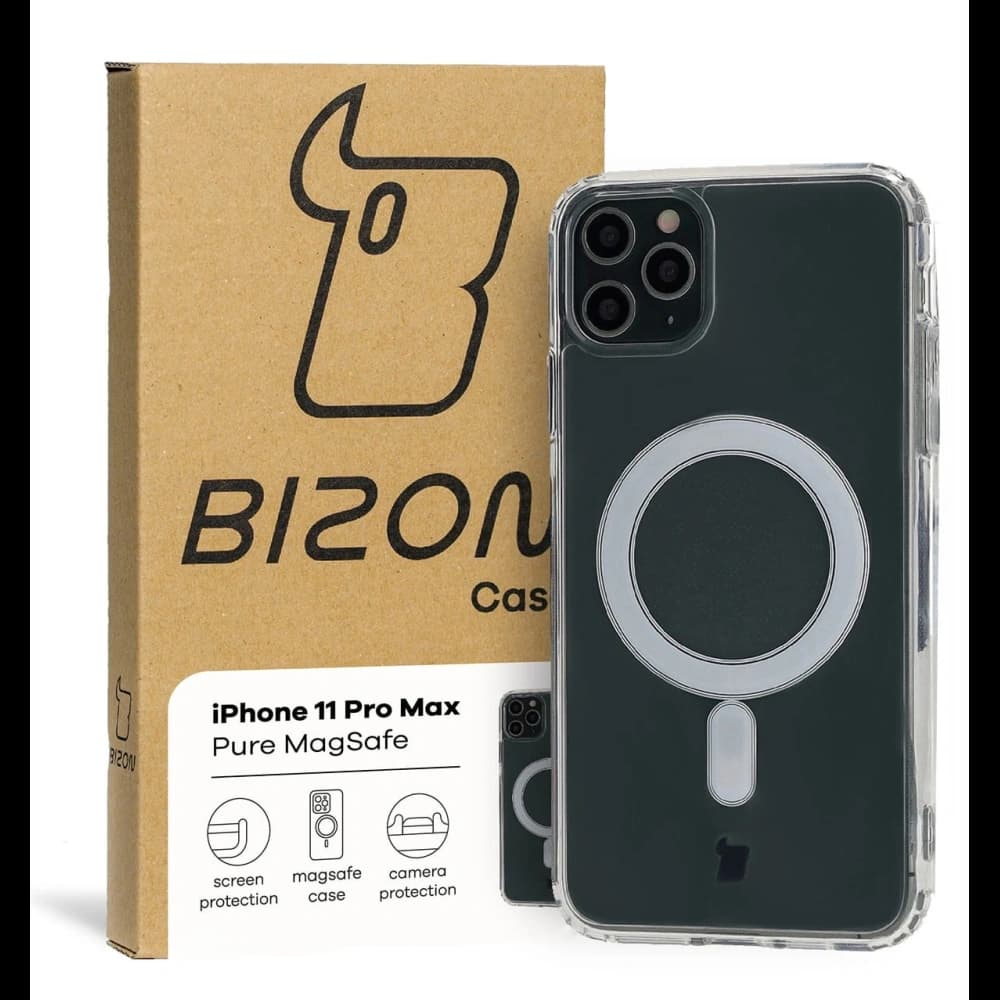 Etui Bizon Case Pure Magnetic pro Apple iPhone 11 Pro Max průhledné