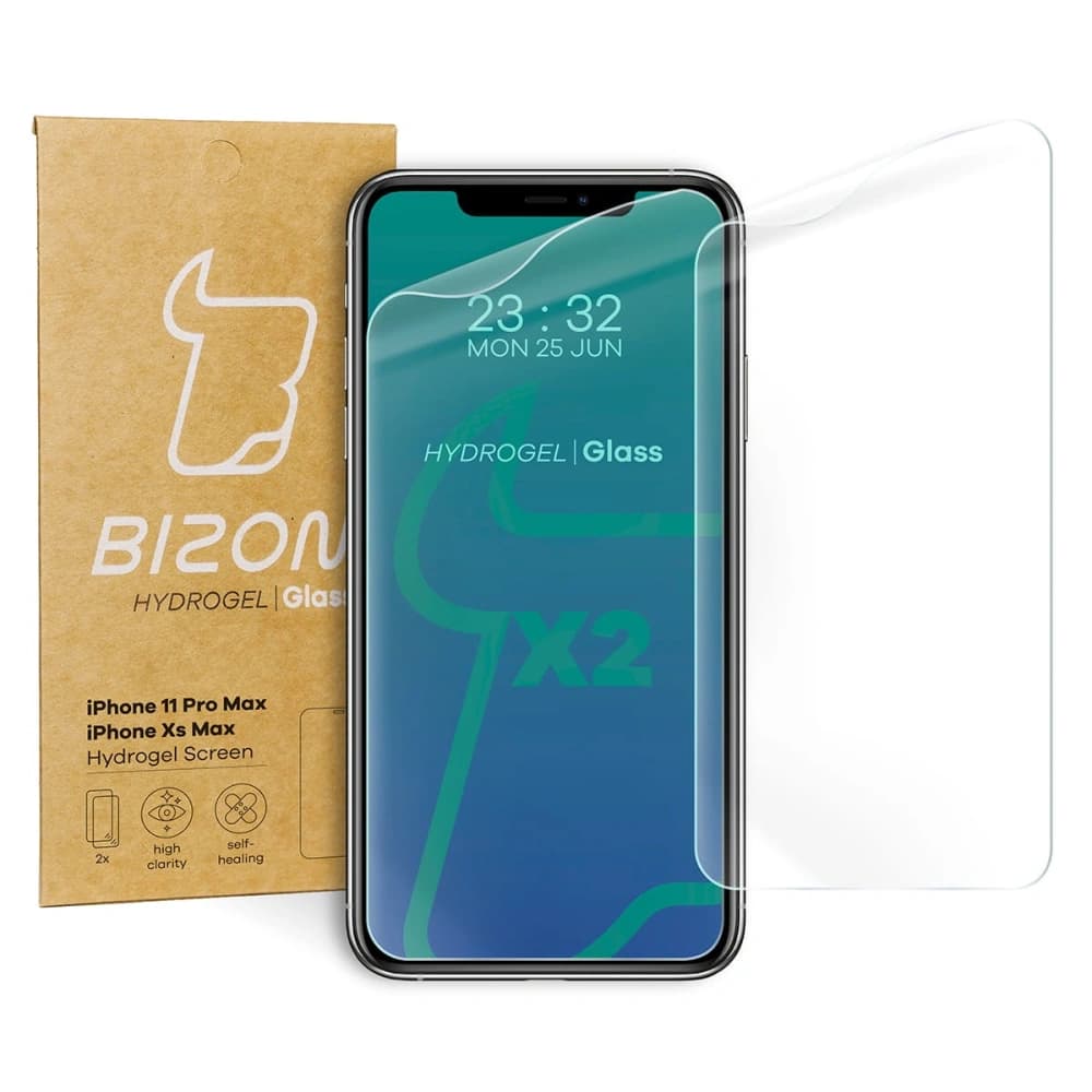 Bizon Glass Hydrogel Apple iPhone 11 Pro Max / Xs Max [2 PACK] - 1