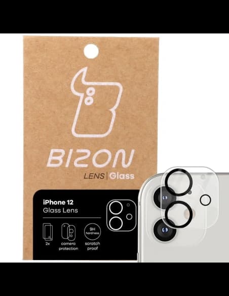 Sklo na aparát Bizon Glass Lens pro Apple iPhone 12 [2 PACK]