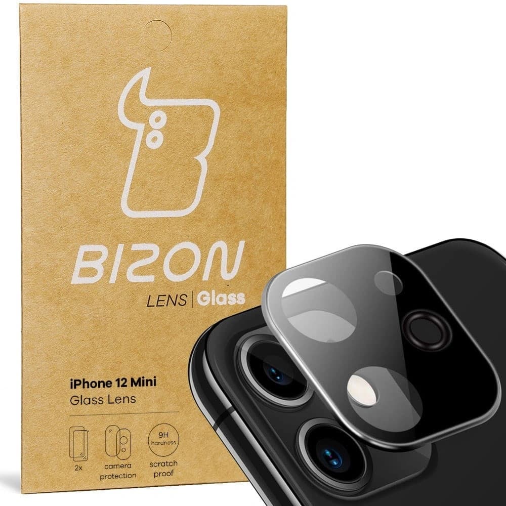 Bizon Glass Lens Apple iPhone 12 Mini [2 PACK] - 1