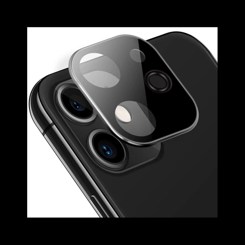 Bizon Glass Edge CF tempered glass - [2 PACK] + lens protection Apple iPhone 12 Mini black - 4