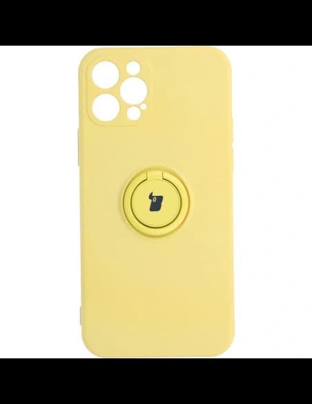 Bizon Case Silikonring Apple iPhone 12 Pro gelb