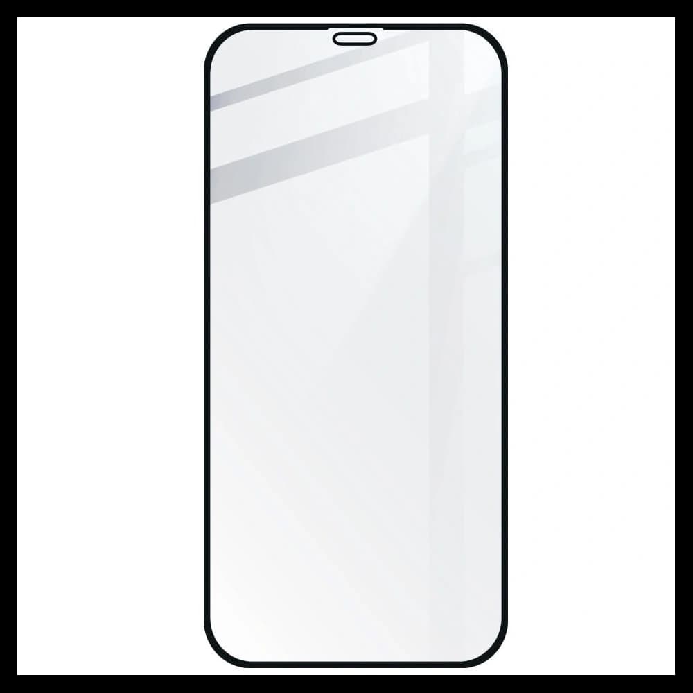 Bizon Glass Edge CF gehärtetes Glas - [2 PACK] + Linsenschutz Apple iPhone 12 Pro schwarz - 4