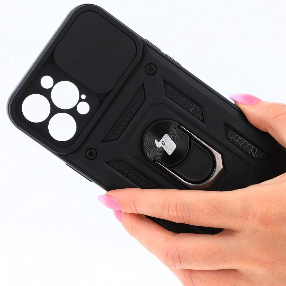 Etui Bizon Case CamShield Ring do Apple iPhone 12 Pro Max černé - 8