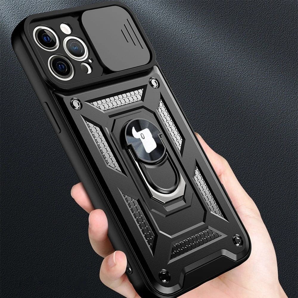 Etui Bizon Case CamShield Ring do Apple iPhone 12 Pro Max černé - 15