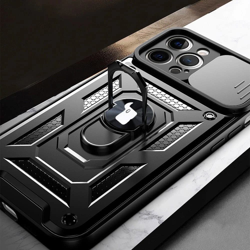 Etui Bizon Case CamShield Ring do Apple iPhone 12 Pro Max černé - 16
