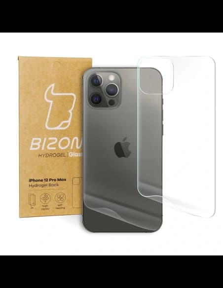 Fólie hydrogelová na zadní stranu Bizon Glass Hydrogel Apple iPhone 12 Pro Max [2 PACK]