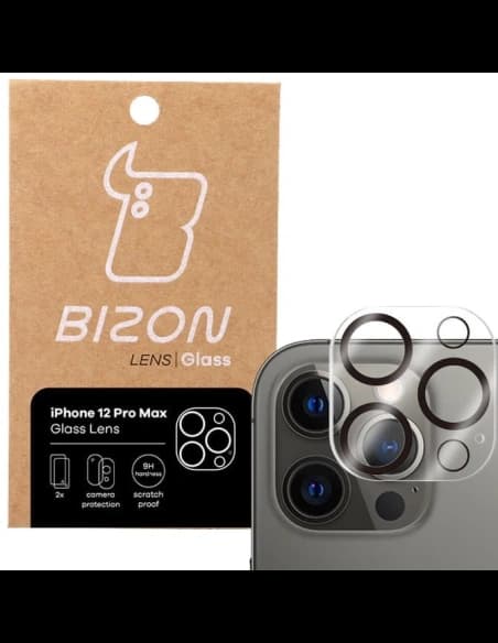 Sklo na aparát Bizon Glass Lens do Apple iPhone 12 Pro Max [2 PACK]