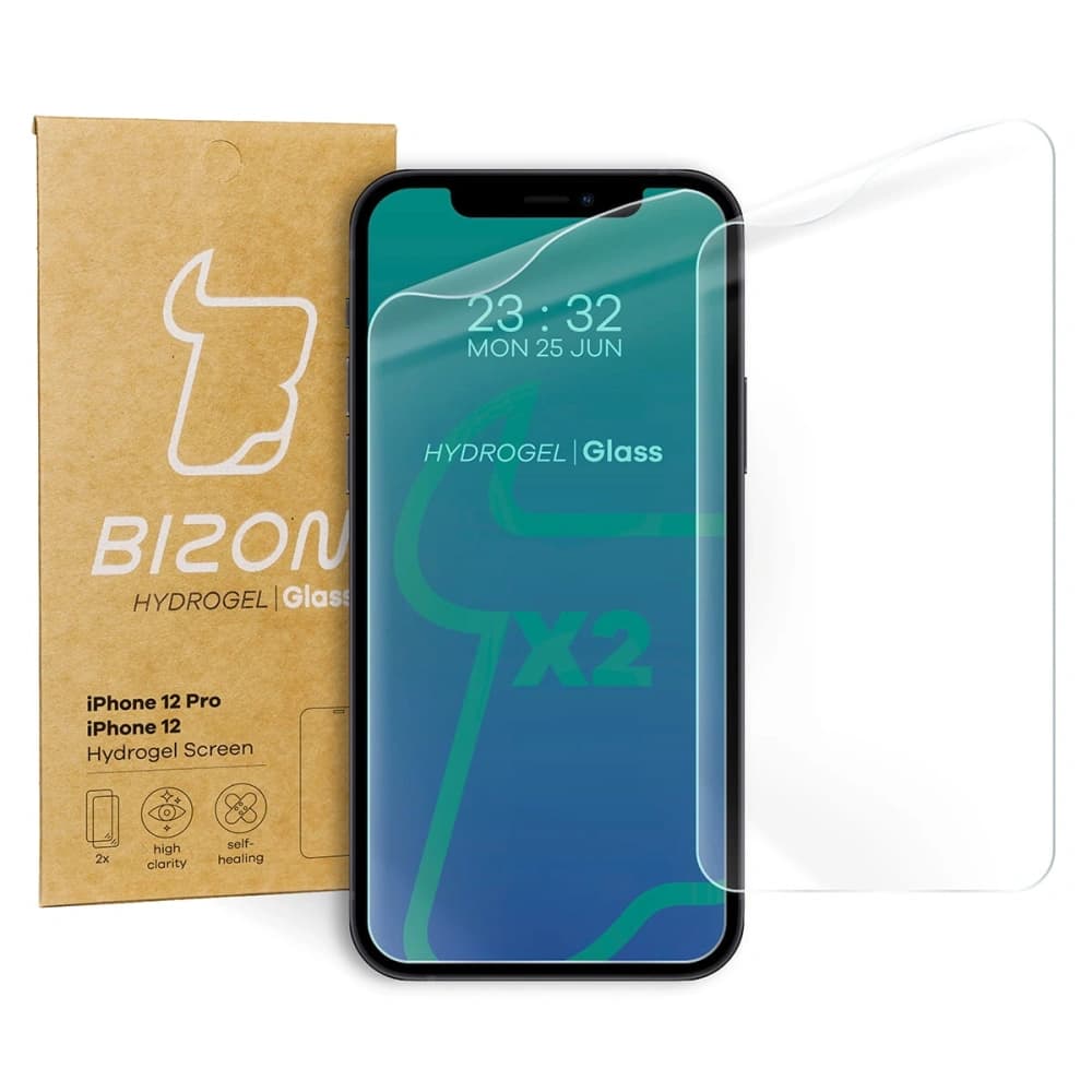 Bizon Glass Hydrogel Apple iPhone 12 / 12 Pro [2 PACHET] - 1