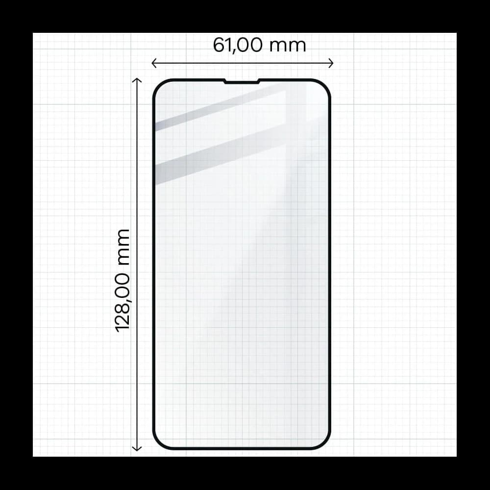 Tvrzené sklo Bizon Glass Edge - [2 PACK] + ochrana na objektiv Apple iPhone 13 Mini černé - 2