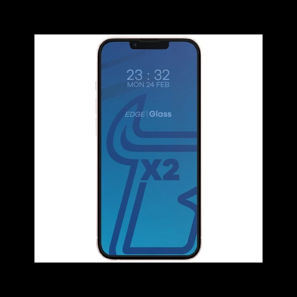 Tvrzené sklo Bizon Glass Edge - [2 PACK] + ochrana na objektiv Apple iPhone 13 Mini černé - 3