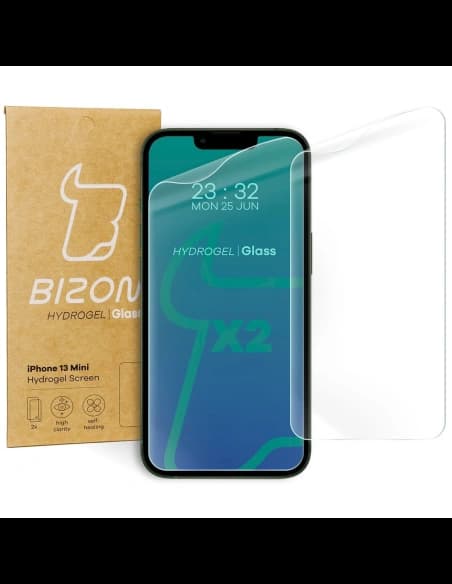 Bizon Glass Hydrogel Apple iPhone 13 Mini [2 PACK]