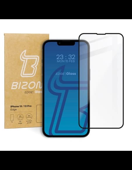 Bizon Glass Edge Apple iPhone 13 / 13 Pro fekete