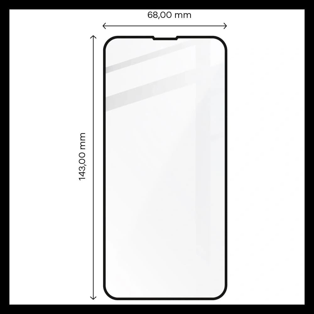 Bizon Glass Edge Apple iPhone 13 / 13 Pro fekete - 2