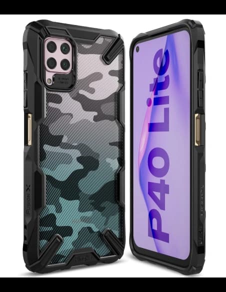 Etui Ringke Fusion-X Huawei P40 Lite Camo (Moro) Negru